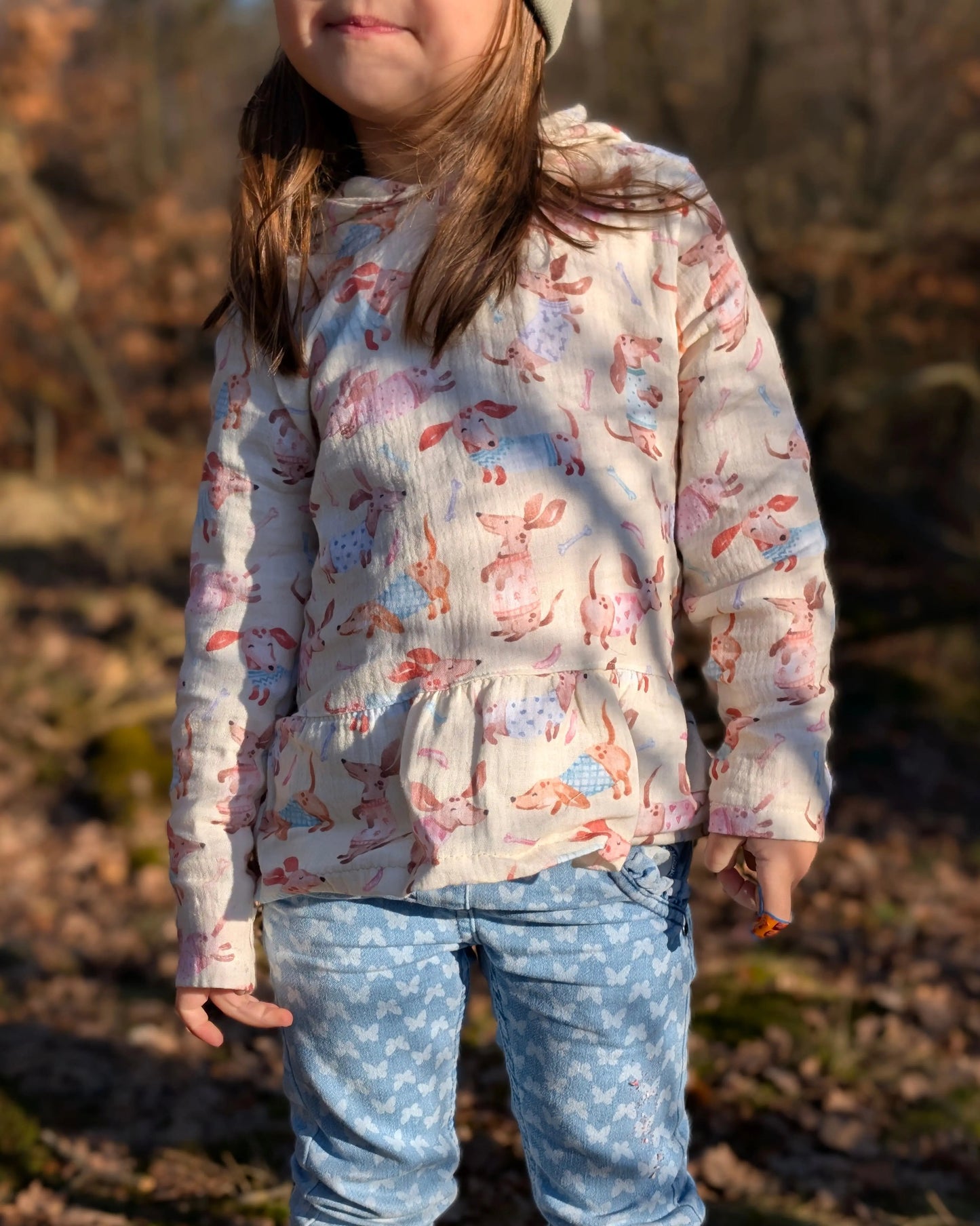 Kinderstoff Dackel – Wau Wau Wow in Gelb - HIP SOM HAP