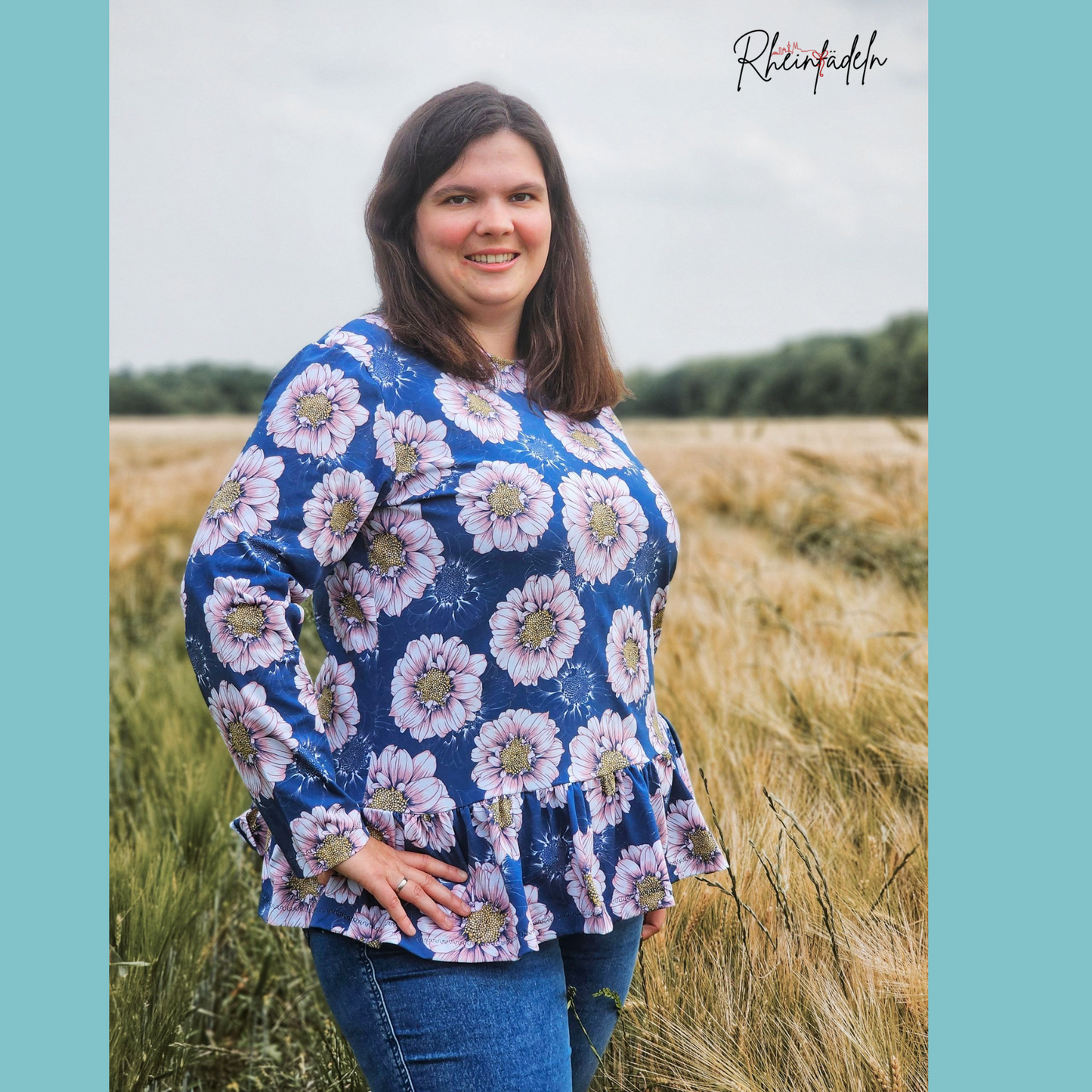 Schnittmuster Kelda Mom – Hoodie oder Shirt mit Rüsche · Damen 32–48